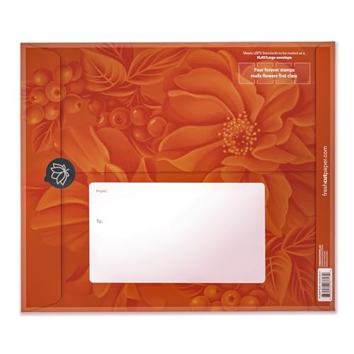 Freshcut Paper Pop Up Cards, Pumpkin Harvest, 12 inch Life Sized Forever Flower Bouquet 3D Popup Thanksgiving, Autumn, Fall Greeting Cards with Note Card and Envelope - Harvest Party Decoration