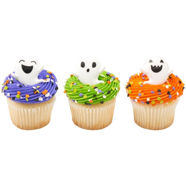Ghosts Cupcake Rings, 12ct