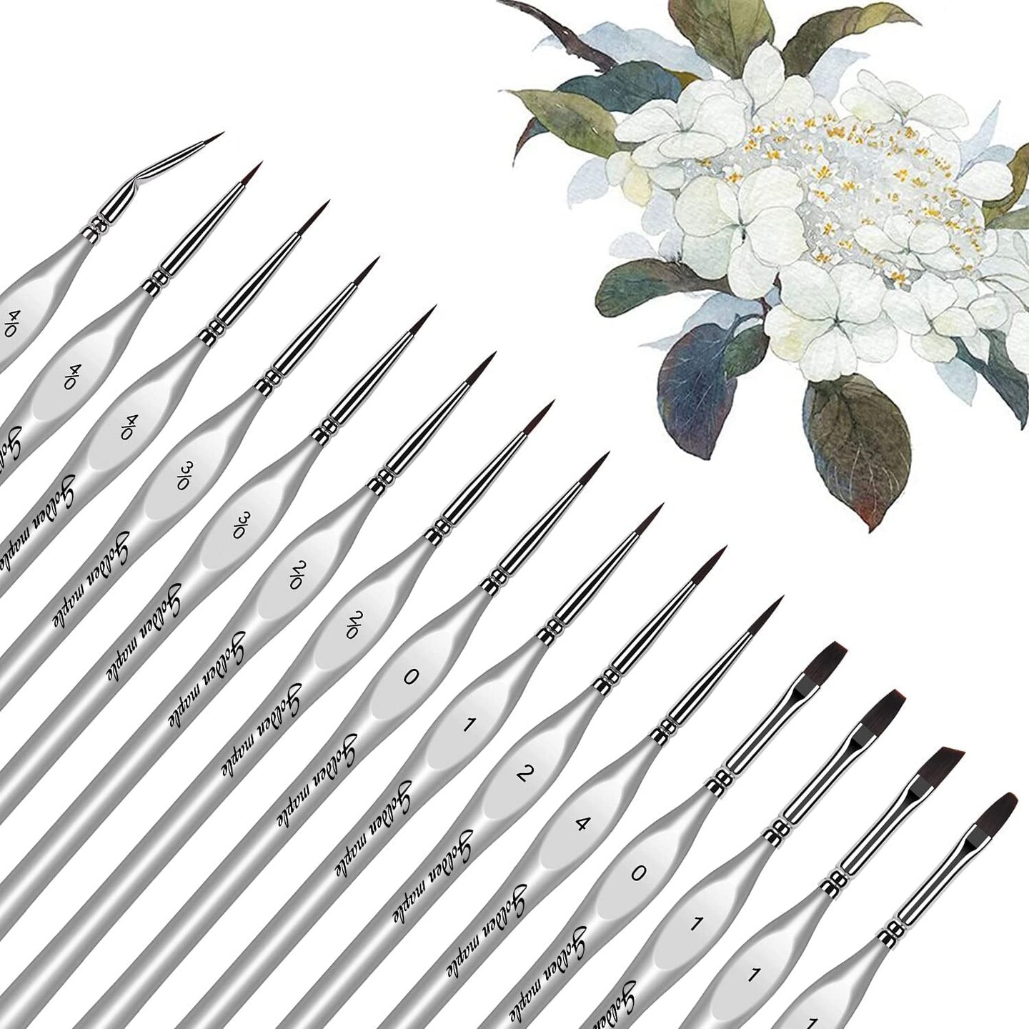 Miniature Paint Brushes, 15PC Model Brushes Micro Detail Paint Brush Set,  Fine Detailing for Acrylics, Oils, Watercolors & Paint by Number, Citadel,  Figurine, Warhammer 40K