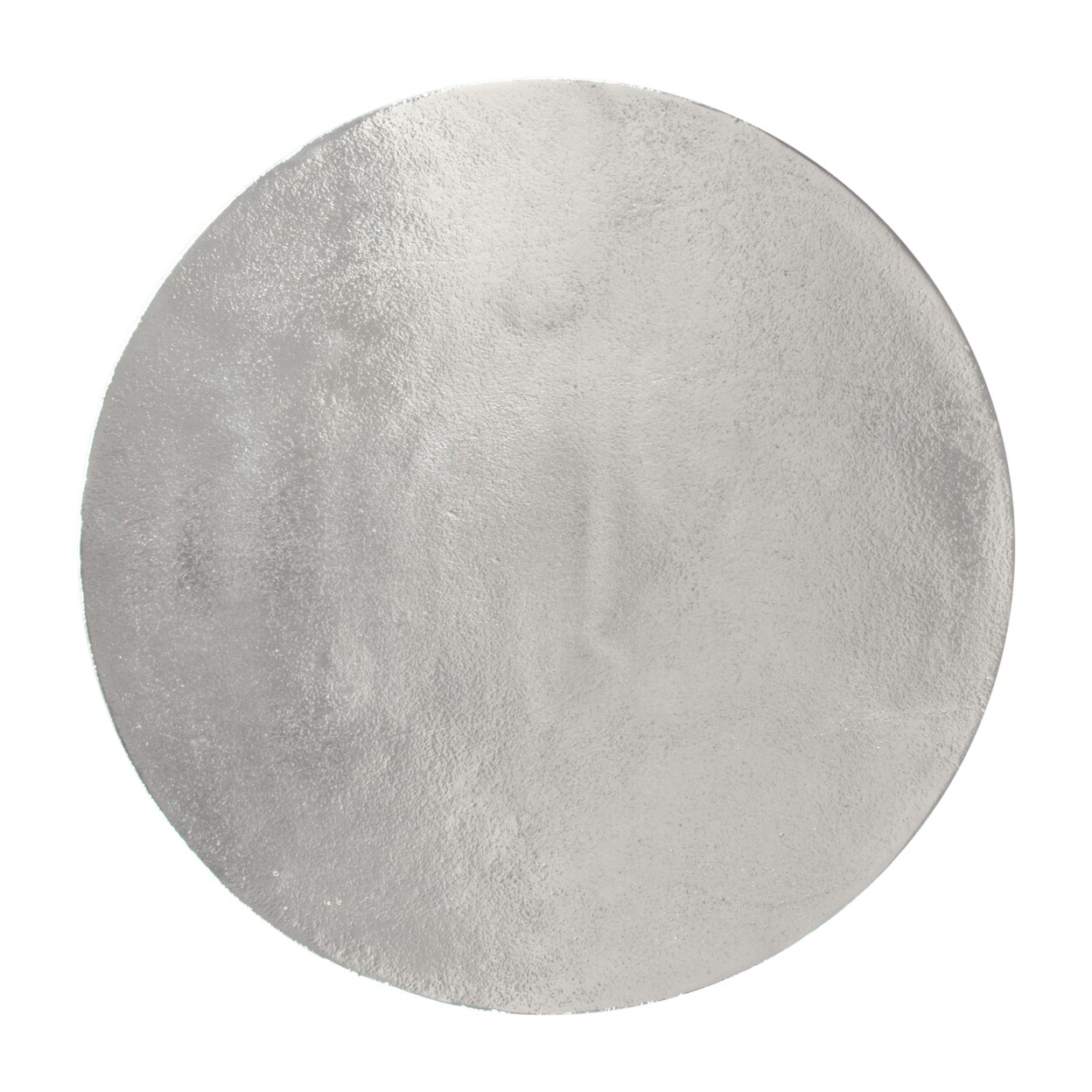 Politik Side Table Silver Cast Aluminum Boho Chic Nightstand Living Room