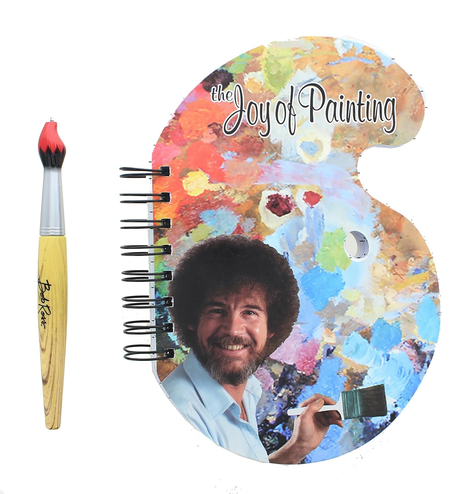Bob Ross &#x22;The Joy of Painting&#x22; Paint Palette Journal &#x26; Brush Pen