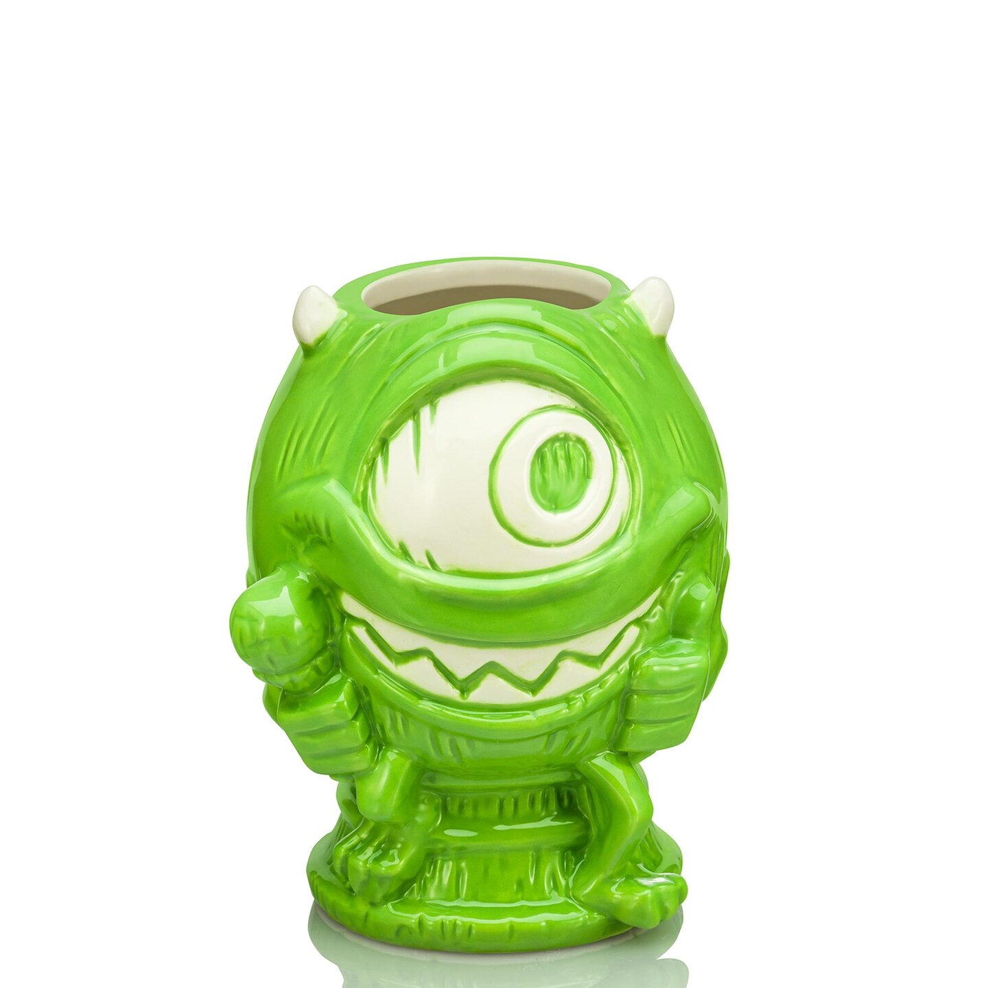 Geeki Tikis Disney Pixar Monster&#x27;s, Inc. Mike Wazowski Ceramic Mug | Party Cocktail Tumbler For Liquor and Beverages | Holds 20 Ounces
