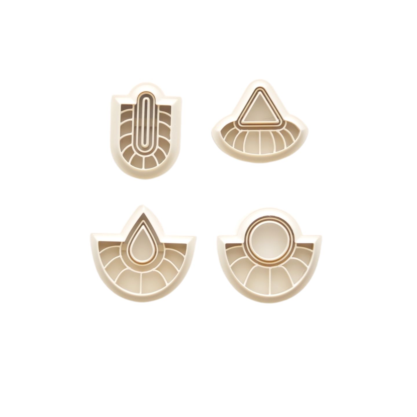 4 pcs Macrome Polymer Clay Cutter Set by Hello Cutters