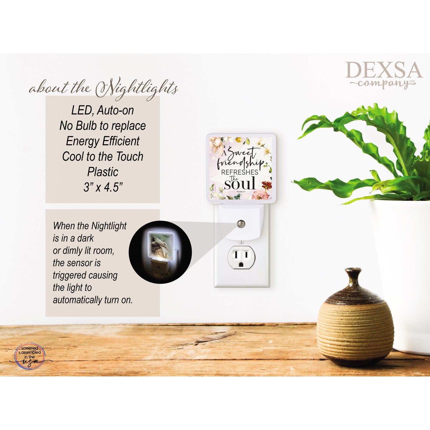 A Sweet Friendship LED NIGHT LIGHT