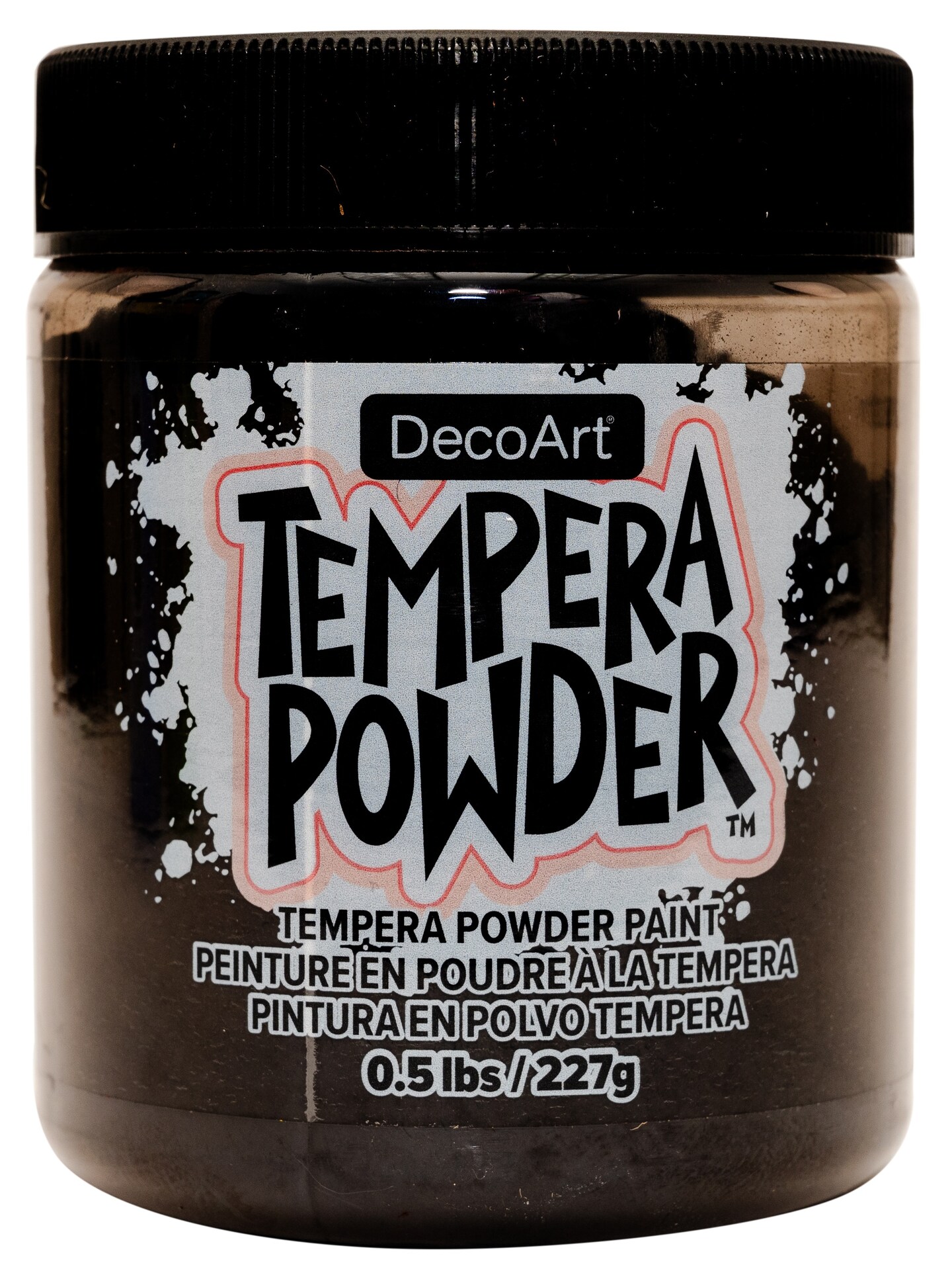 DecoArt Tempera Powder 0.5lb-Black