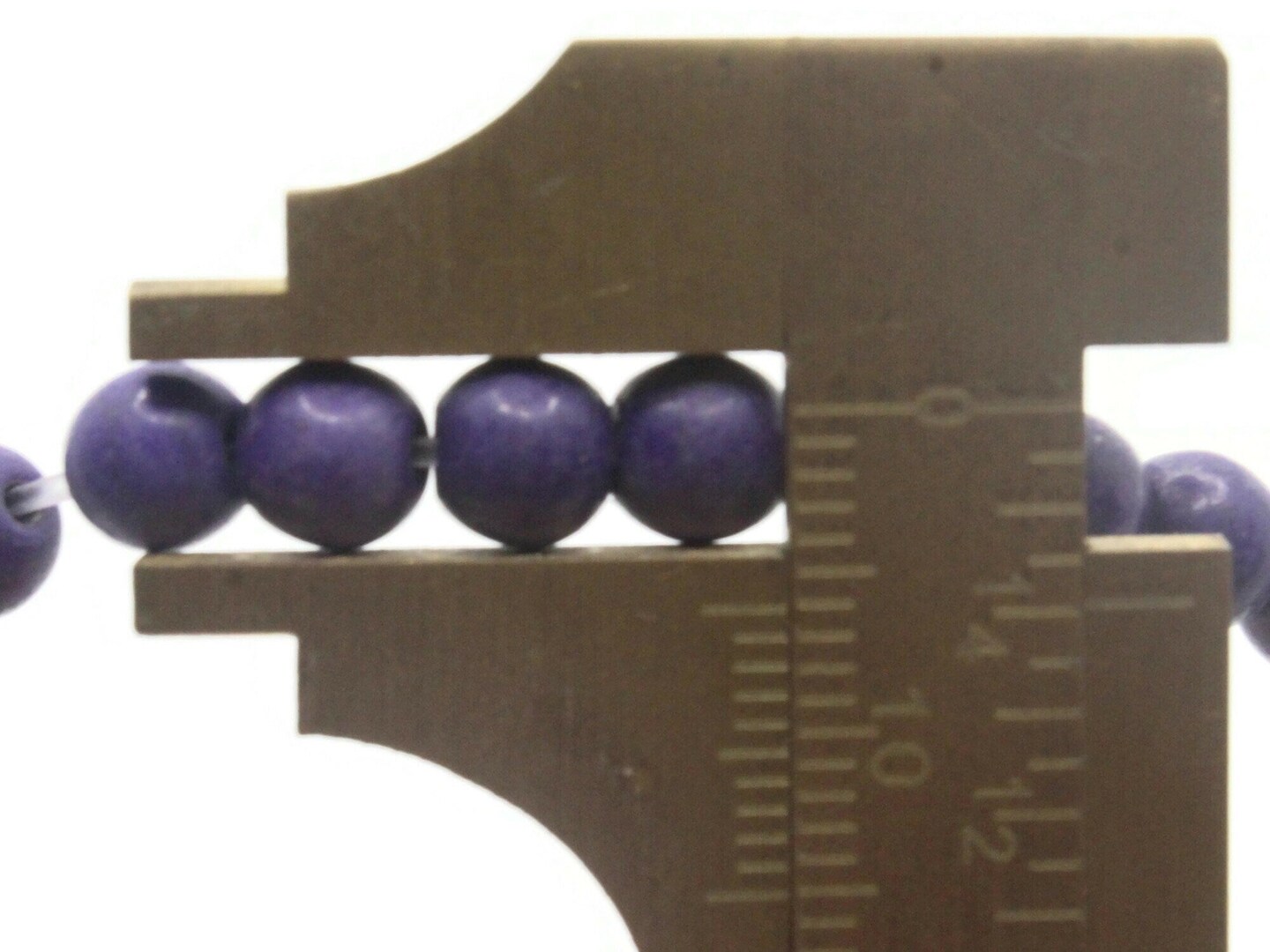 73 6mm Round Purple Dyed Synthetic Turquoise Gemstone Beads