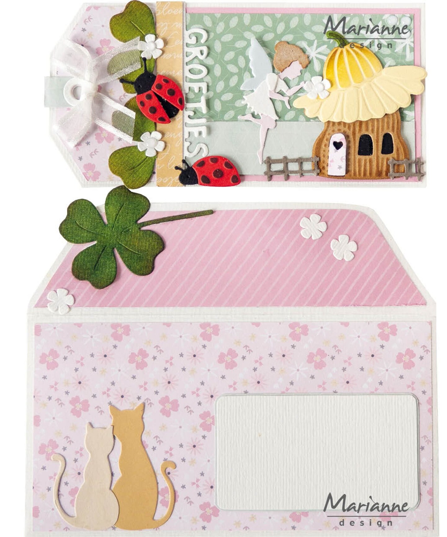Marianne Design  Craft Stencil - Mini-Slimline Envelope