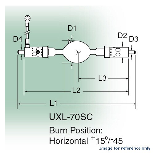 USHIO UXL 70SC 7000w Xenon Short Arc Lamp