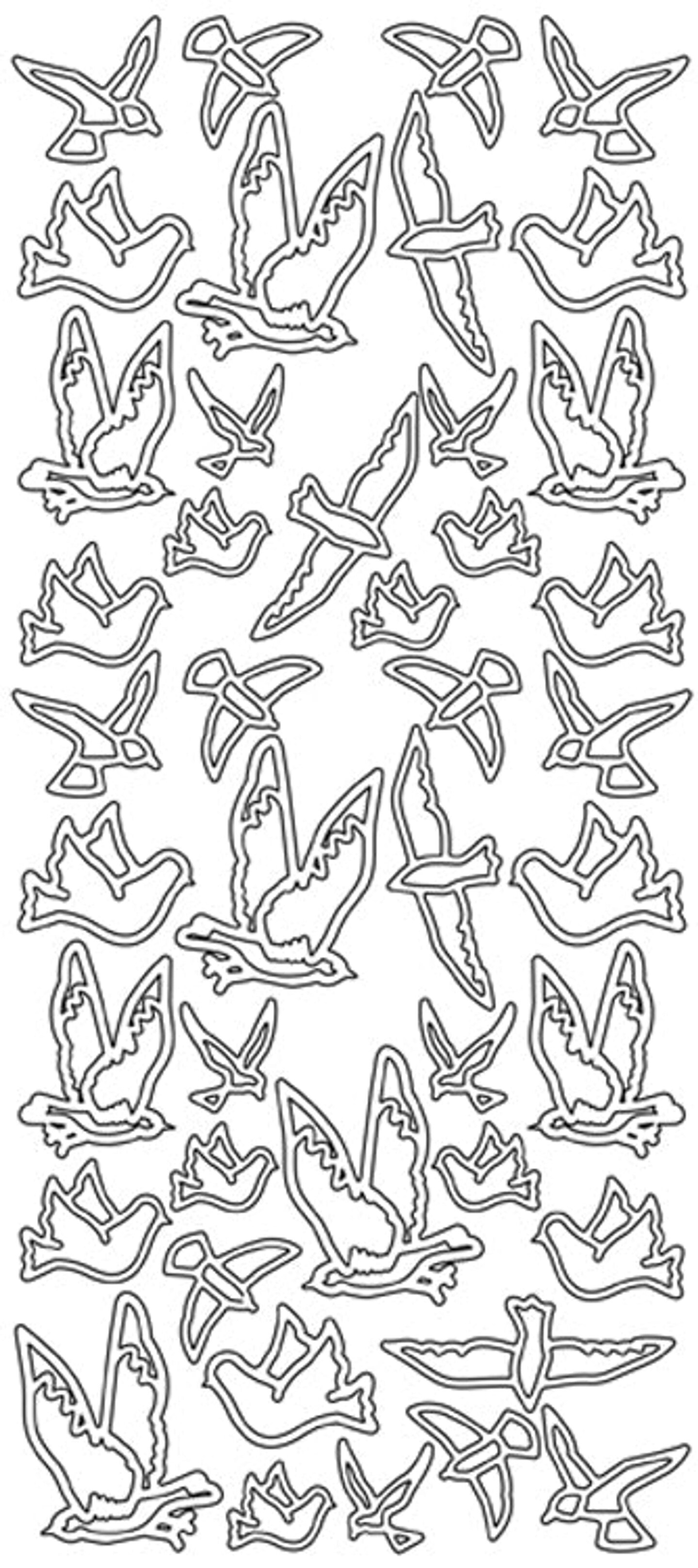 Bird sticker sheet - great stickers from various birds