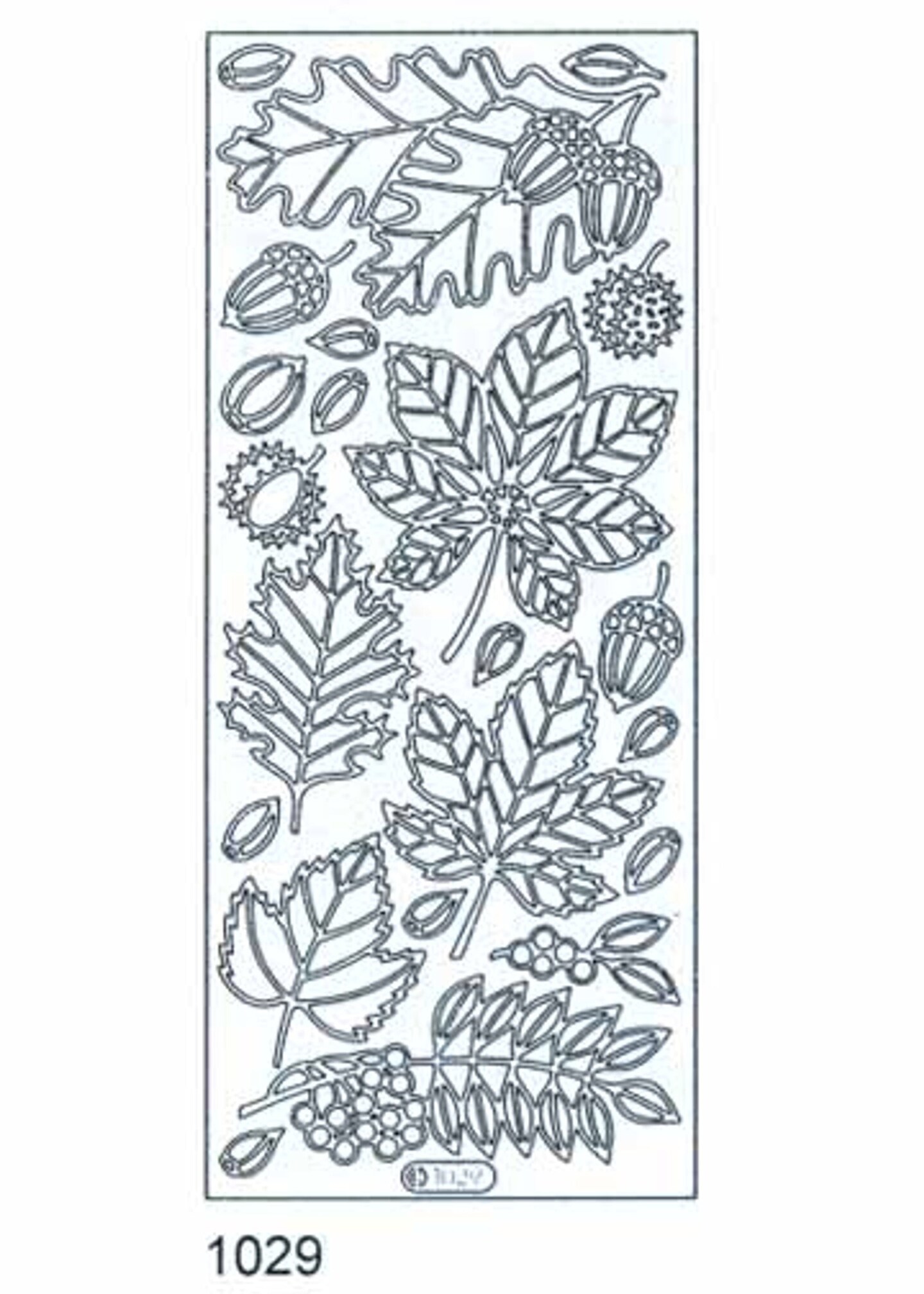 Starform Deco Stickers - Leaves - Silver