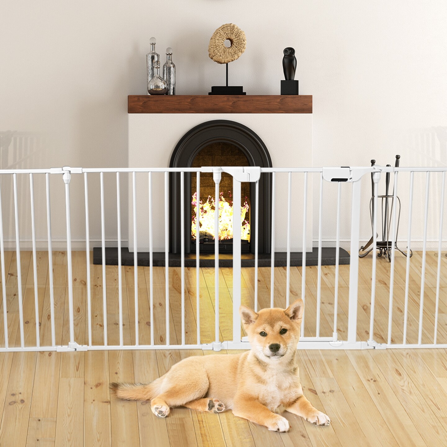 Adjustable Panel Baby Safe Metal Gate Play Yard