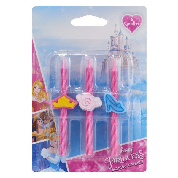 Disney Princess Icon Character Candles, 6pc
