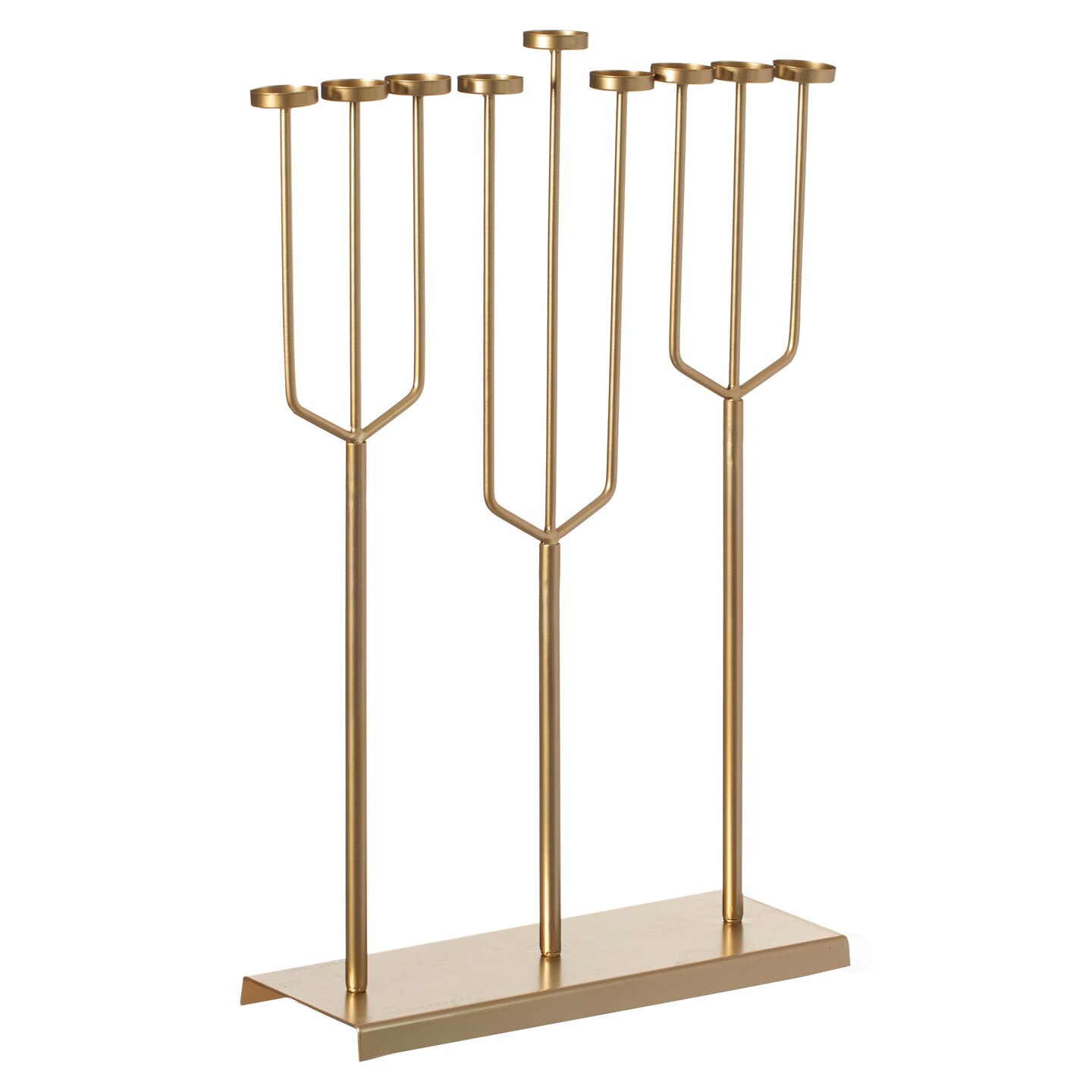 Modern Design Hanukkah Menorah Exceptional presentational piece, 9 Branch Tea Light Candle Holders