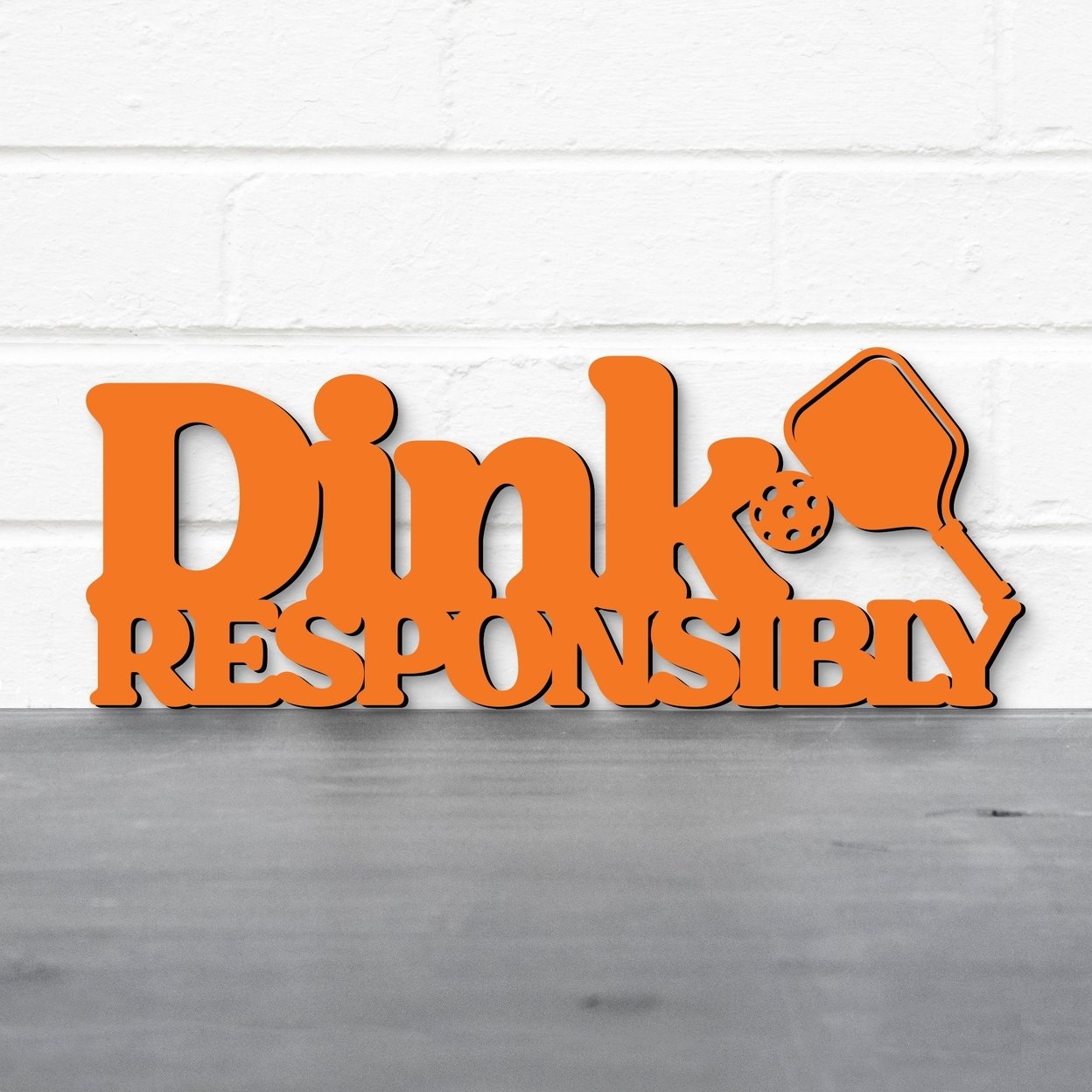 Spunky Fluff   - Dink Responsibly Pickleball Wall Art Decor