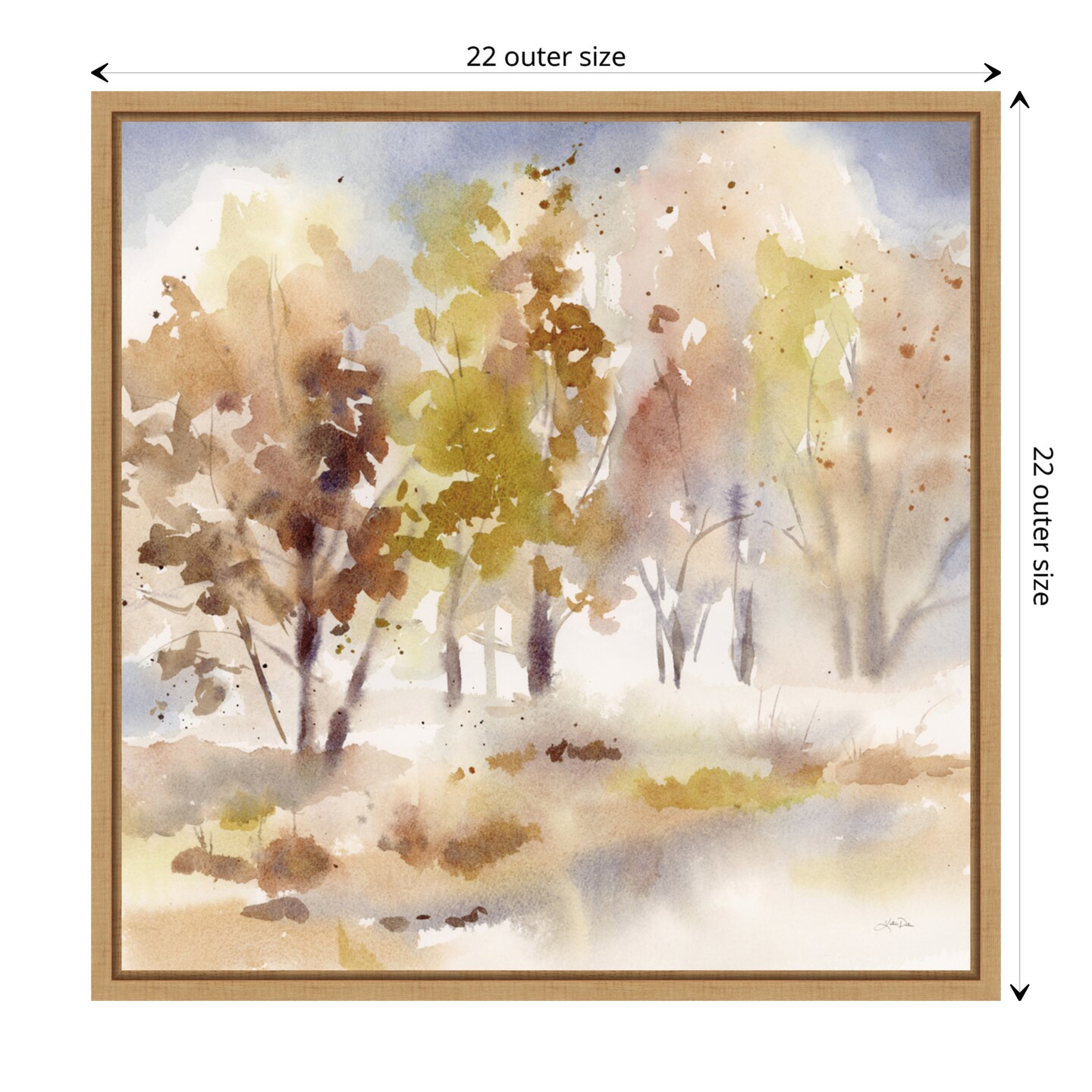 Autumn Grove by Katrina Pete Canvas Art Framed