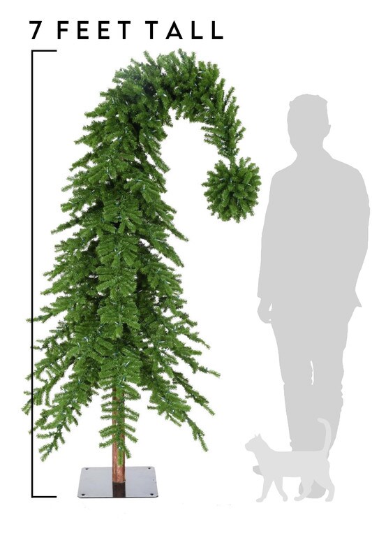 Premium Bendable Top Green Grinch Christmas Tree Aspen Fir - Festive Holiday Décor