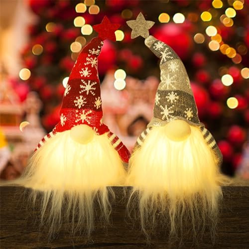 Sullivans 9-in Lighted Decoration Gnome (2-Pack) Battery-operated Christmas  Decor in the Christmas Decor department at