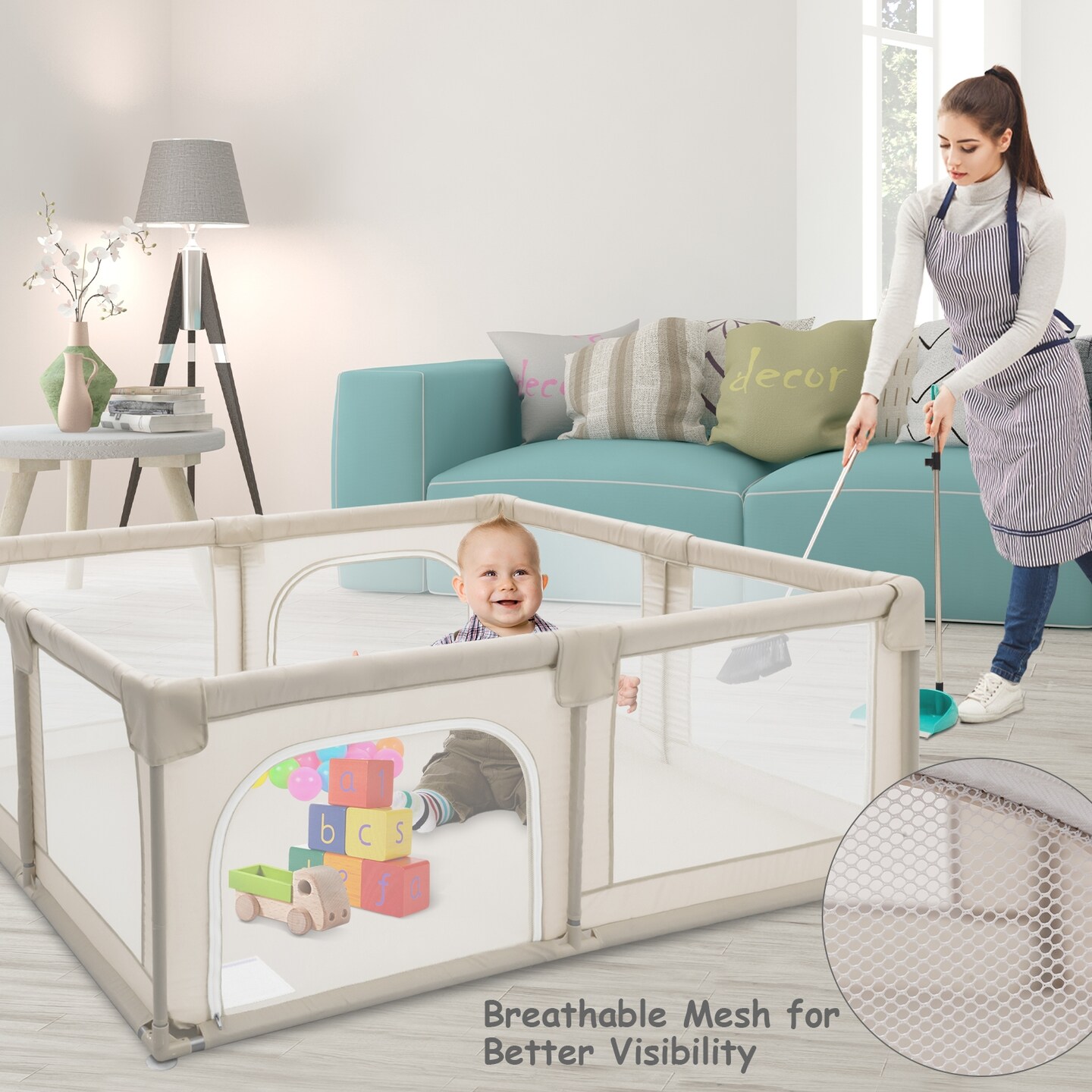 Baby Playpen Kids Activity Center Safety Play