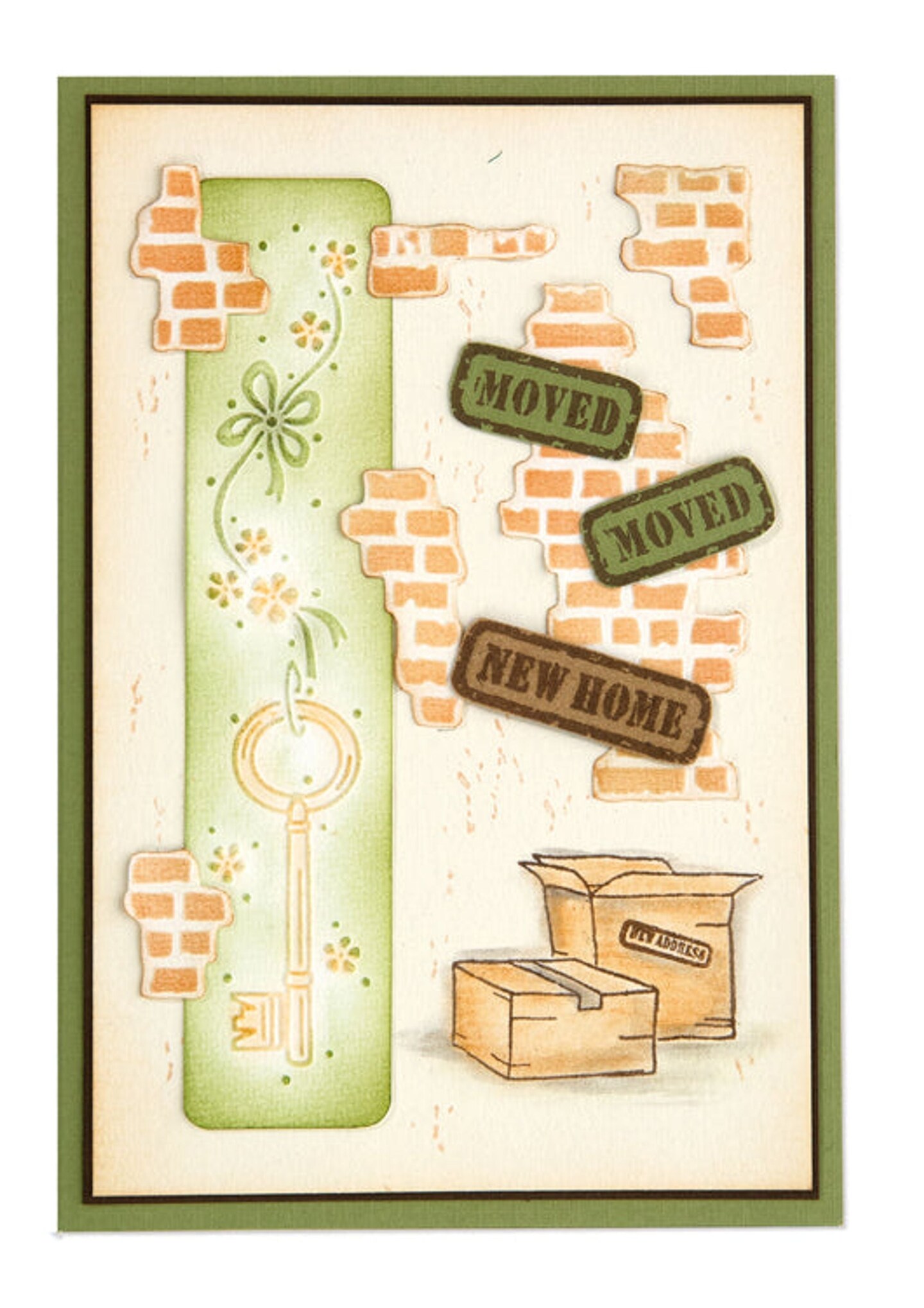 Leane Creatief LeCrea Stencil decorations 3. Stones &#x26; Wall