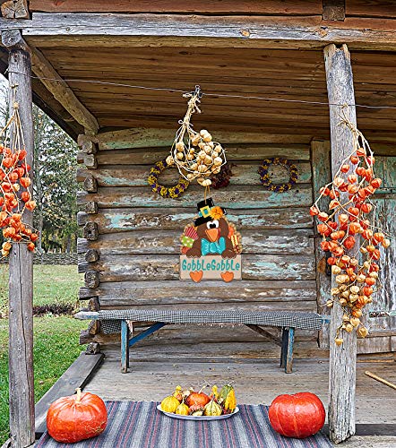Thanksgiving Wooden Door Decor Thanksgiving Wreath for Front Door Turkey Door Hanger Thanksgiving Door Hanger Gobble Gobble Sign Thanksgiving Door Wreath Thanksgiving Party Decorations