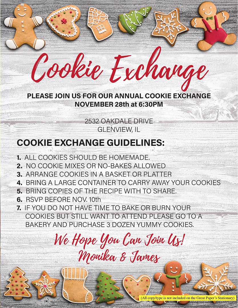 Great Papers! Holiday Cookies Holiday Letterhead, Invitations and Announcements, Printer Friendly, 8.5&#x22; x 11&#x22;, 50 Pack