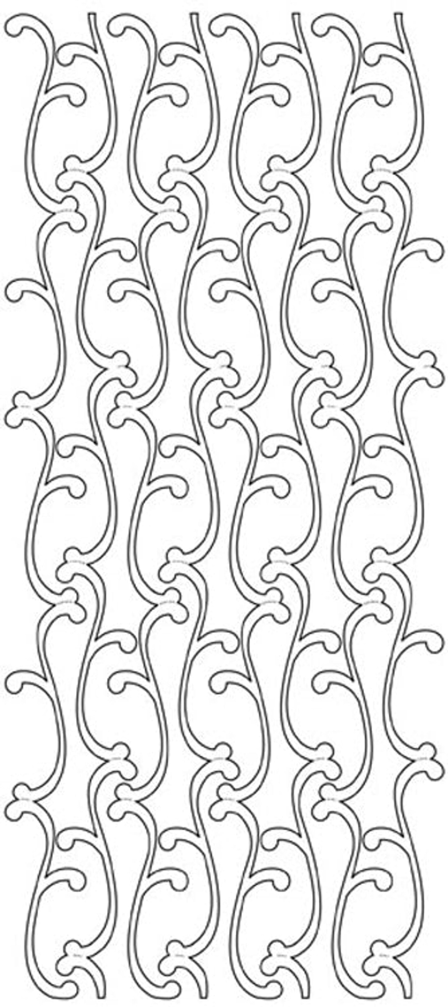 Peel-Offs Stickers Peel-Off Stickers - Home Deco Borders 2 - Silver