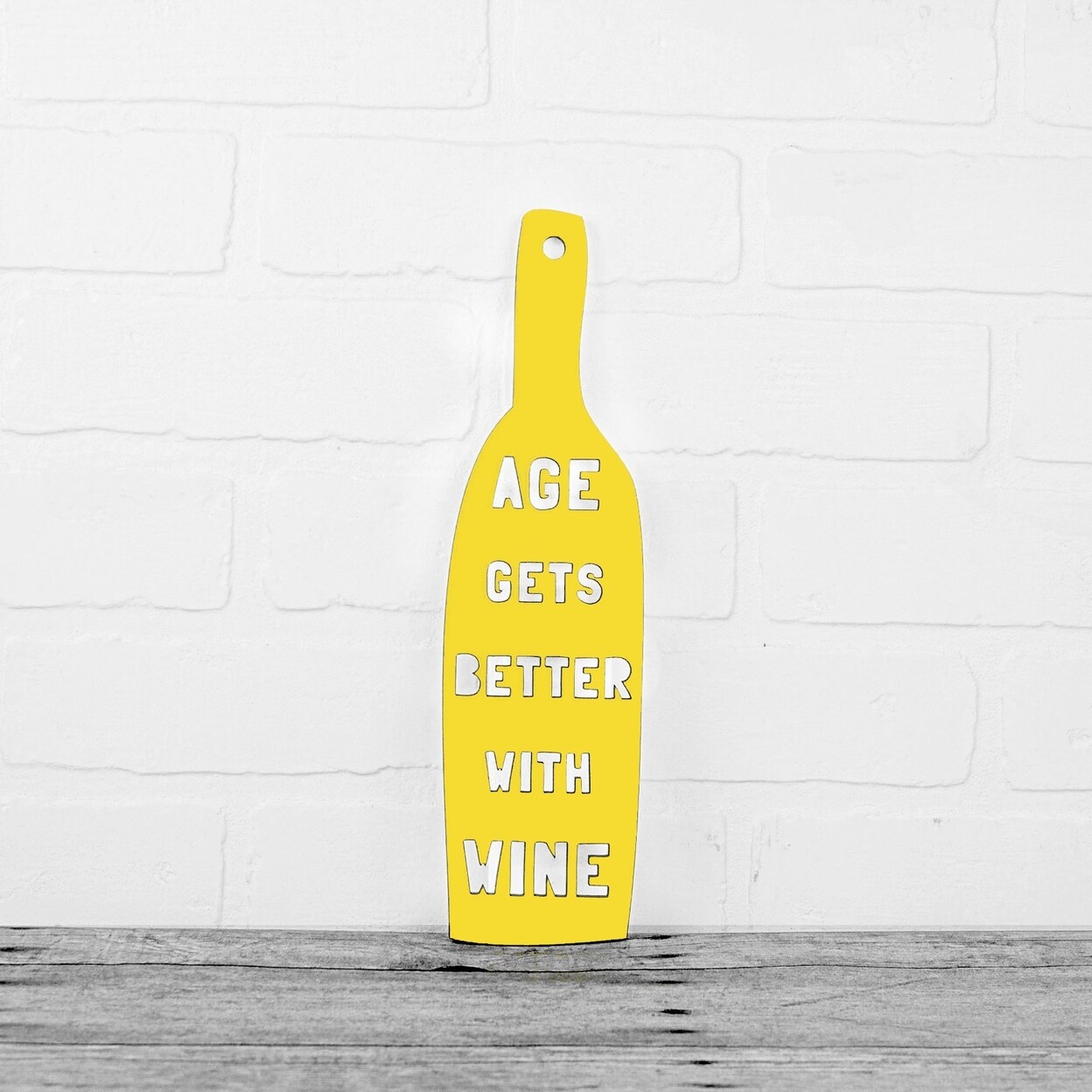 Spunky Fluff Age Gets Better With Wine Funny Wine Bottle Kitchen Sign