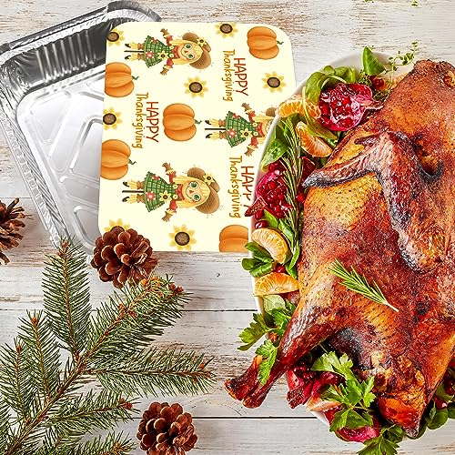 Thanksgiving Aluminum To-Go 5 x 7.5 Containers with Board Lids | Party City