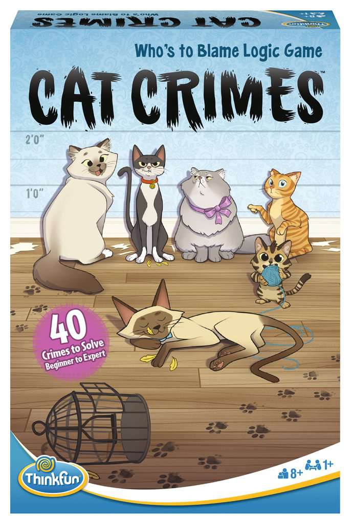 ThinkFun Cat Crimes Single Player Logic Game