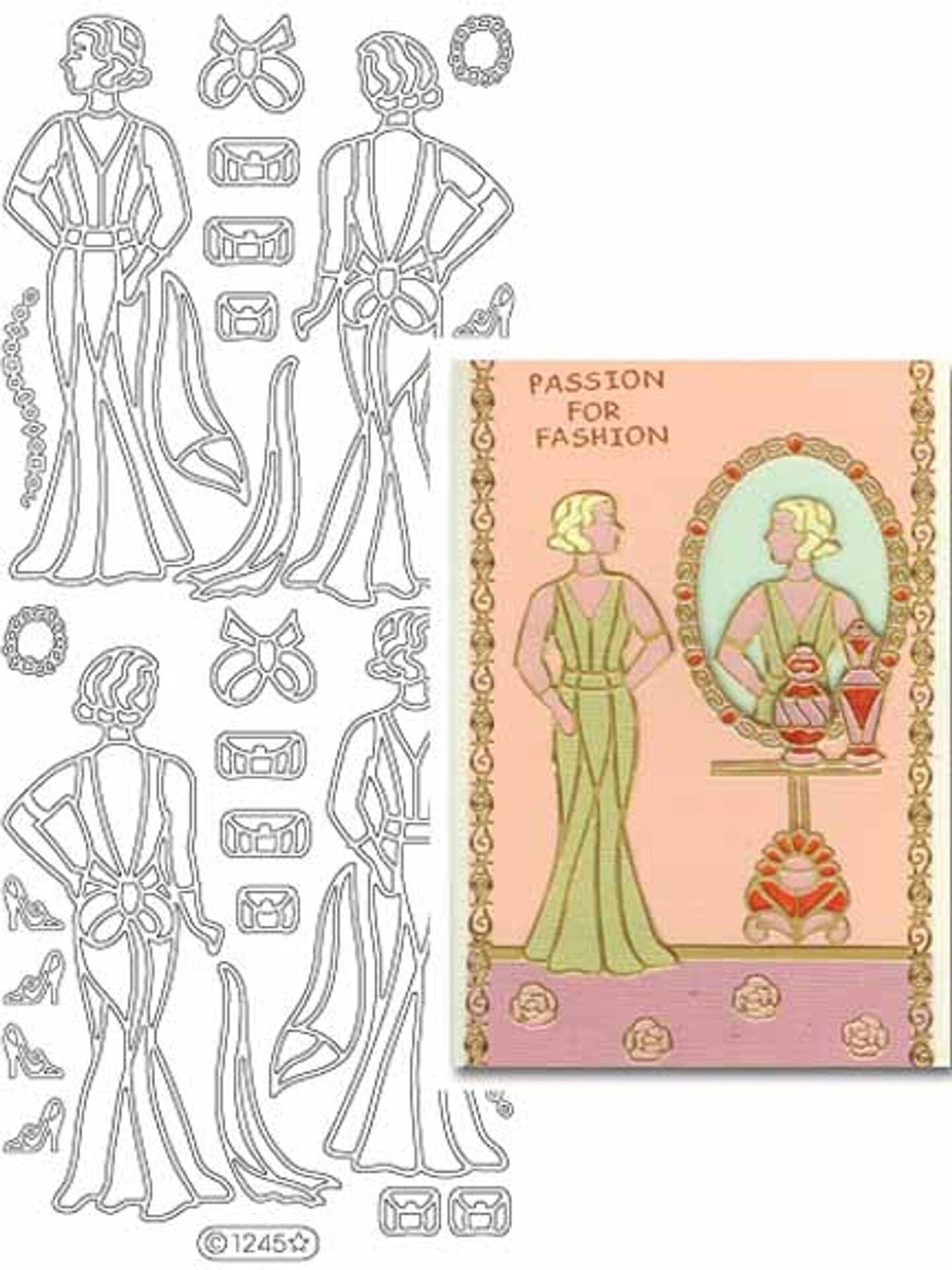 Starform Deco Stickers - Vintage Ladies - Gold