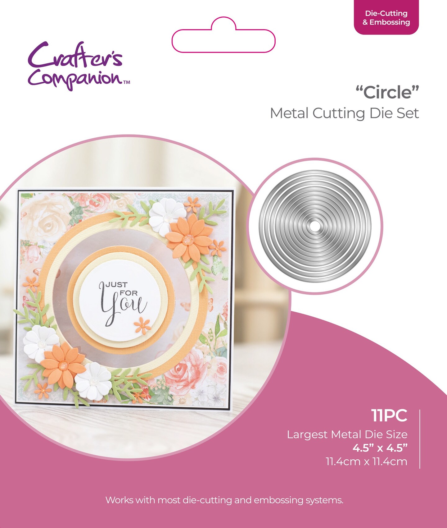 Crafters Companion Cutting And Embossing Die-Circle Nesting