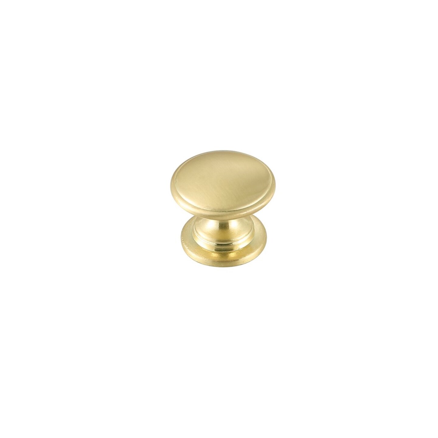 Kaid 1.2&#x22; Diameter Brushed Gold Mushroom Knob Multipack (Set of 10)