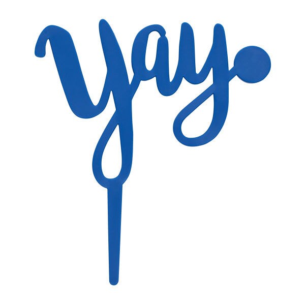 Yay Plastic Candle Holder Cake Topper, 1ct