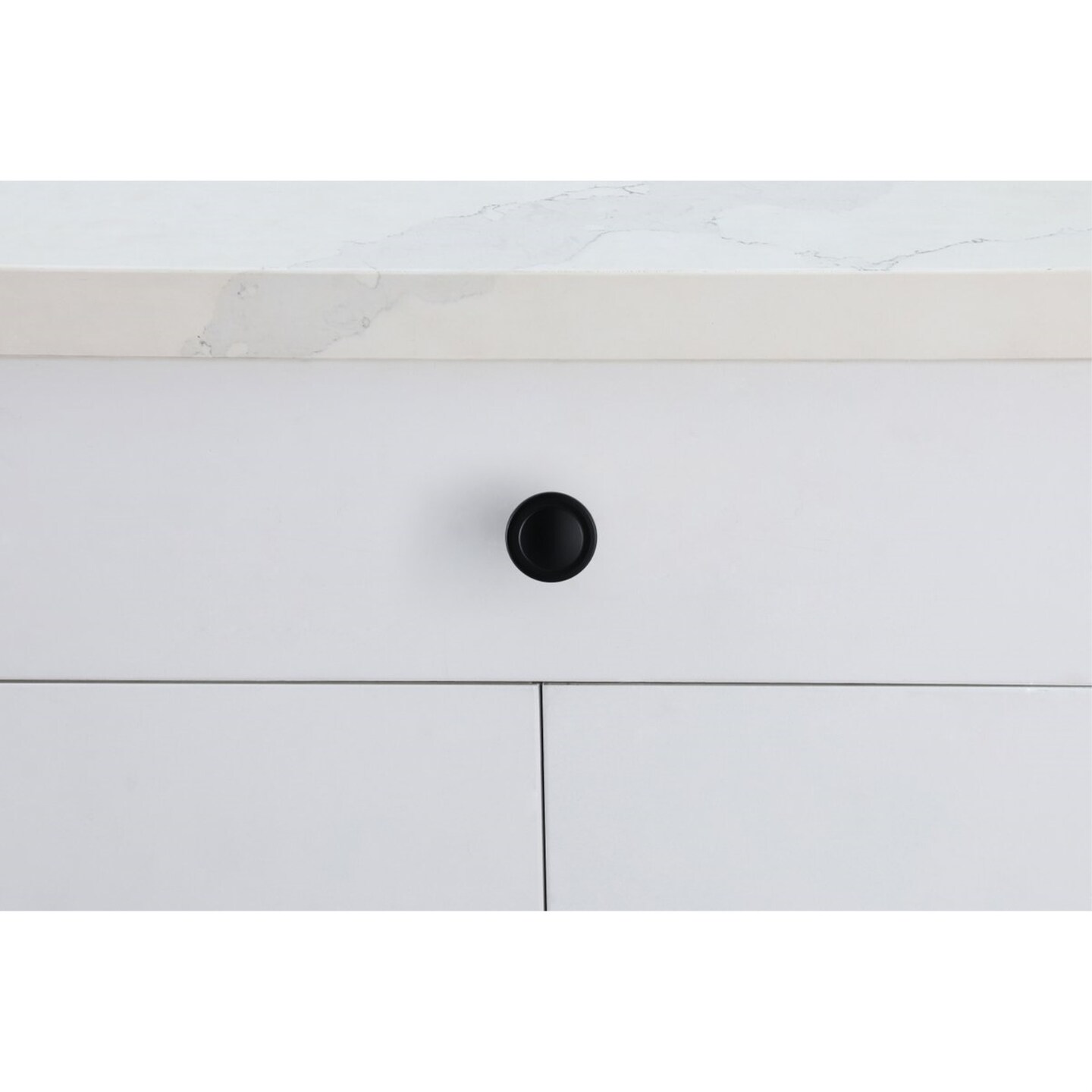 Logyn 1.3" Diameter Matte Black Mushroom Knob Multipack (Set of 10)