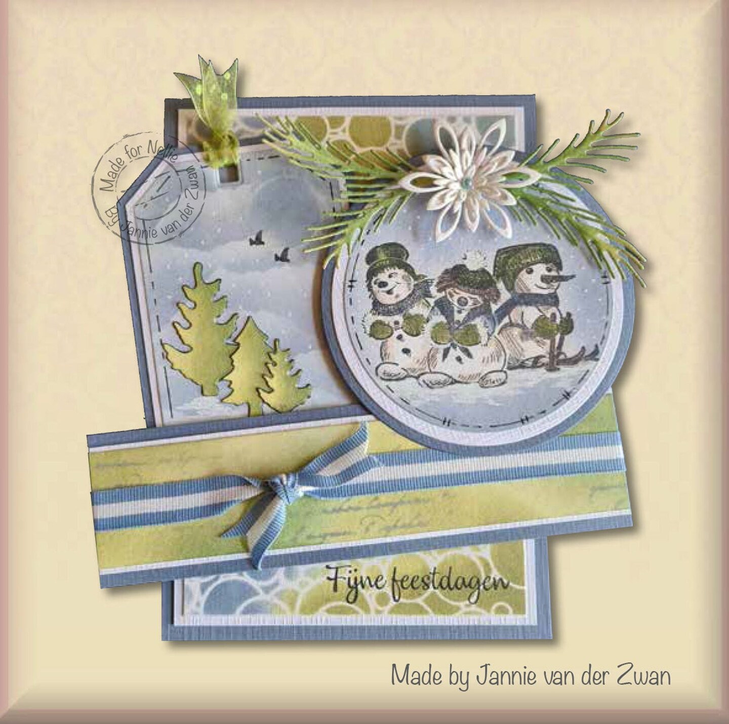 Nellie&#x27;s Choice  Clear Stamp Winter Time - Skiing Snowman