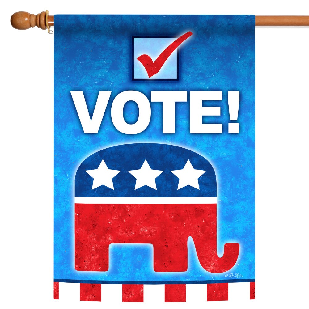 Vote Republican Decorative Republican Flag