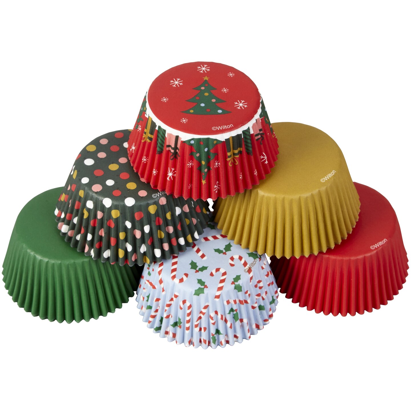 Wilton Standard Baking Cups-Christmas Traditional