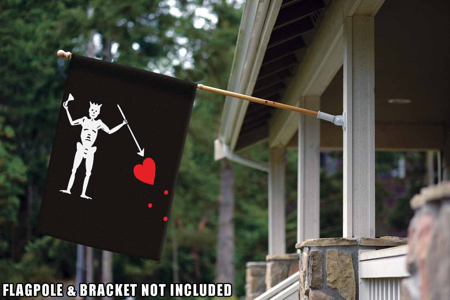 Blackbeard&#x27;s Jolly Roger Decorative Nautical Flag