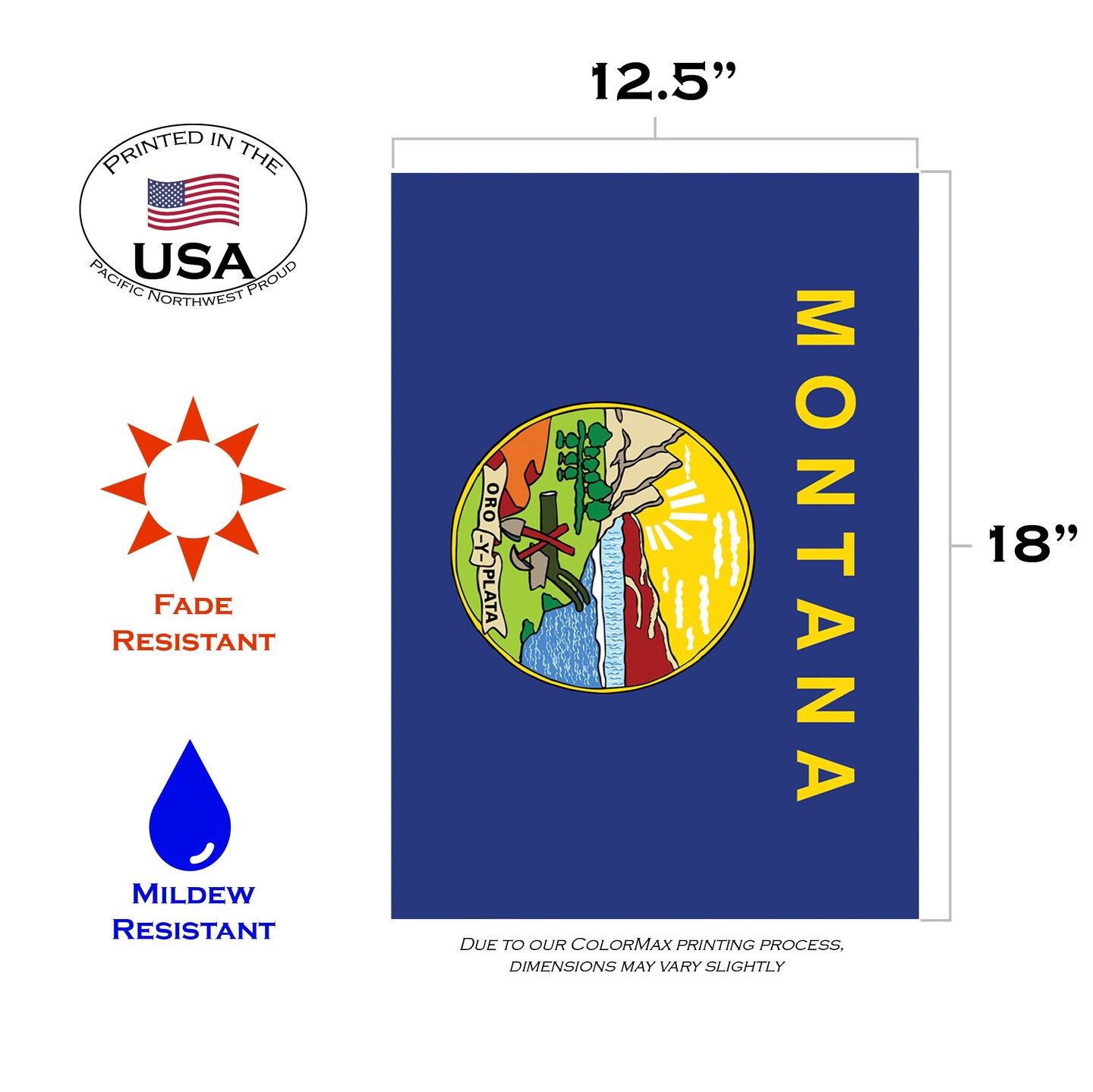 Montana State Flag Decorative  Flag
