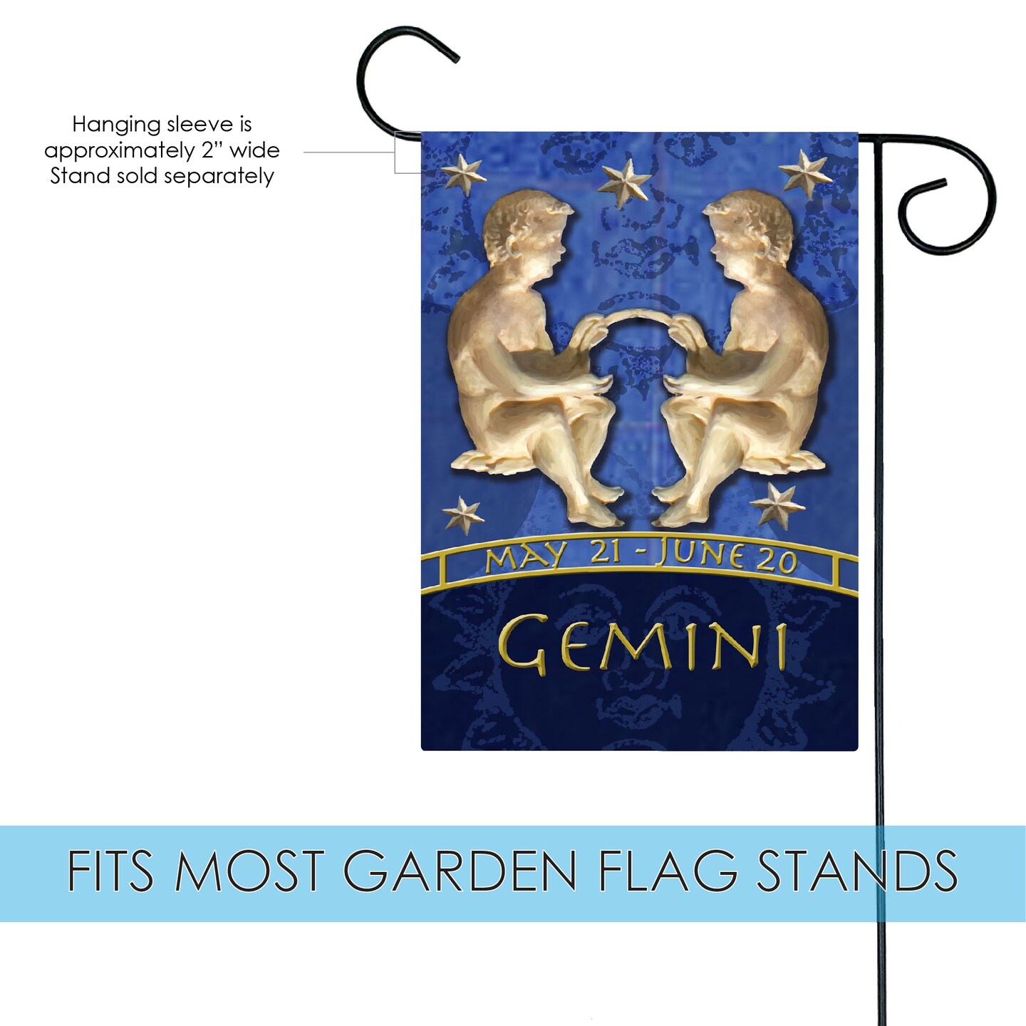 Zodiac-Gemini Decorative Gemini Flag