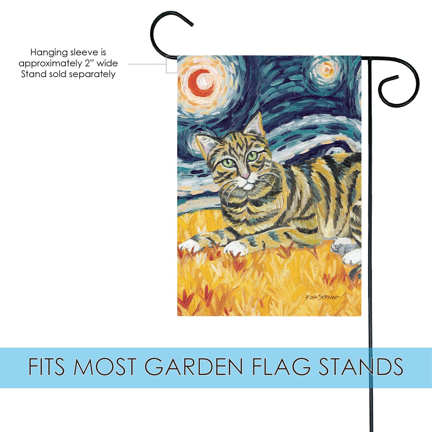 Van Meow- Tabby Kitty Decorative Cat Flag