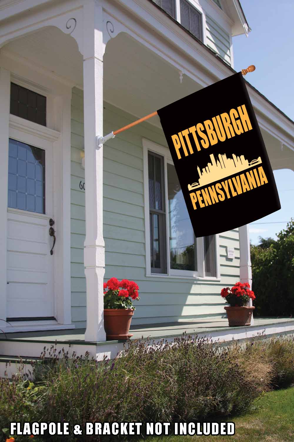 Pittsburgh Skyline Decorative Pittsburgh Flag