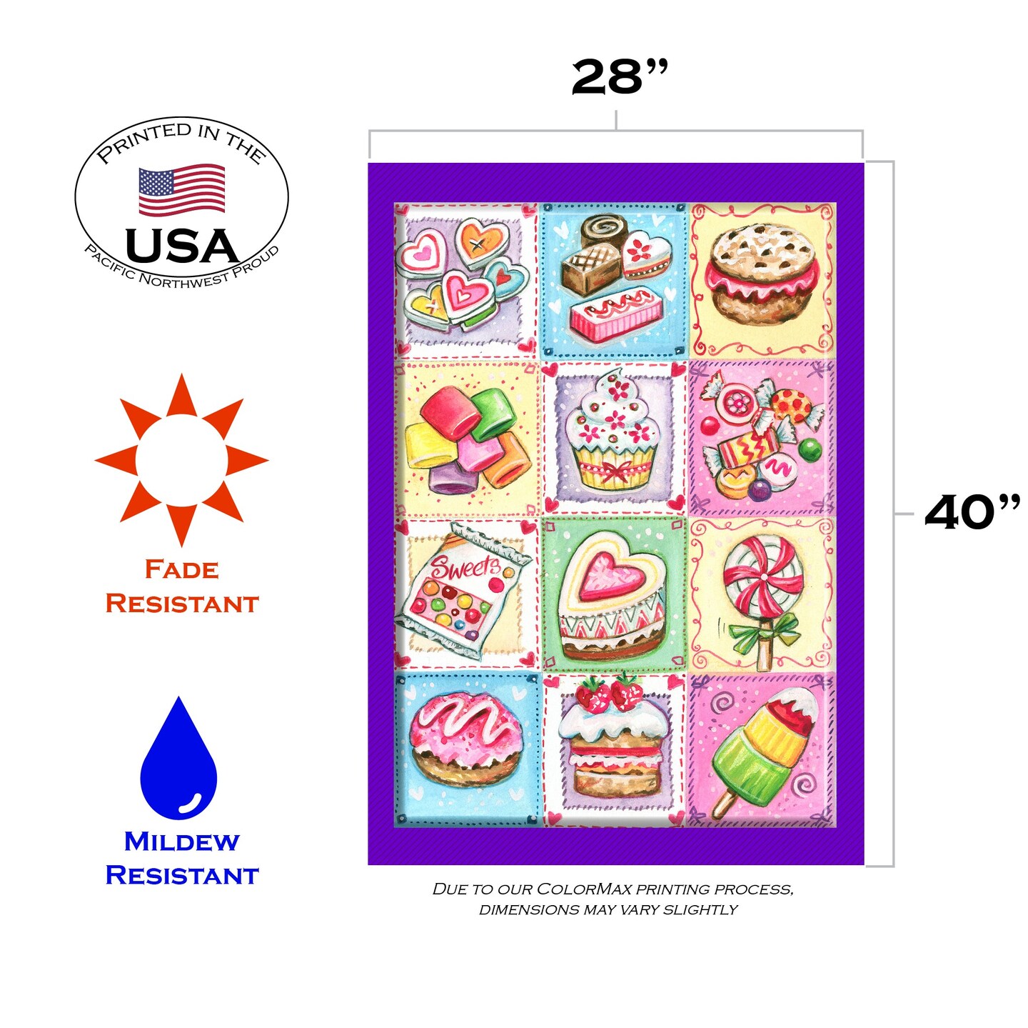 Granny&#x27;s Goodies Decorative Sweets Flag