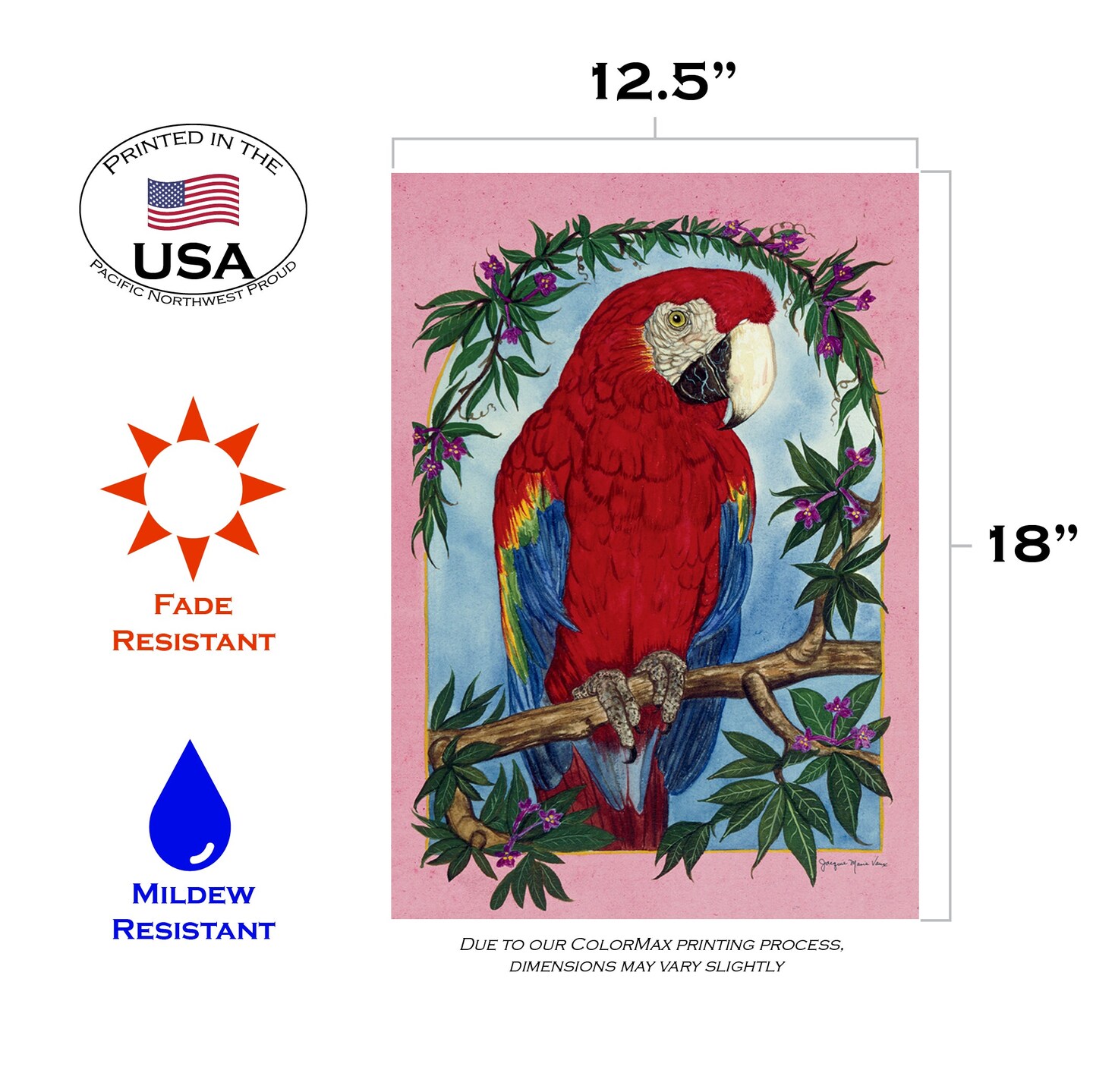 Parrot Perch Decorative Bird Flag