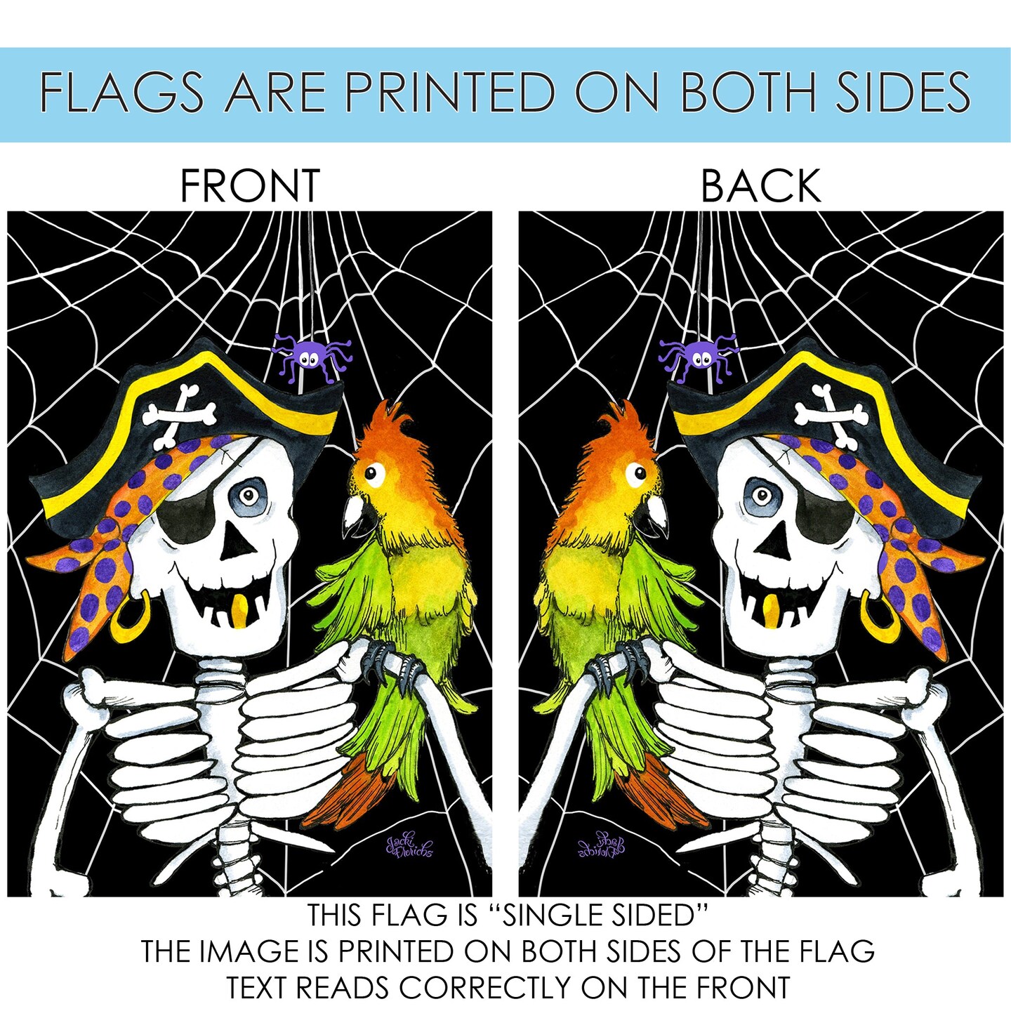 Skeleton Pirate Decorative Pirate Flag