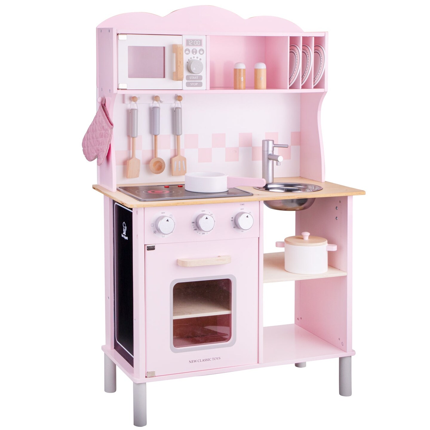New Classic Toys Kitchenette Modern Electric Cooking, Pink