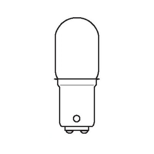 GE 25834 3496 - 27w 12.8v BAY15d T7 Miniature Automotive Incandescent light bulb