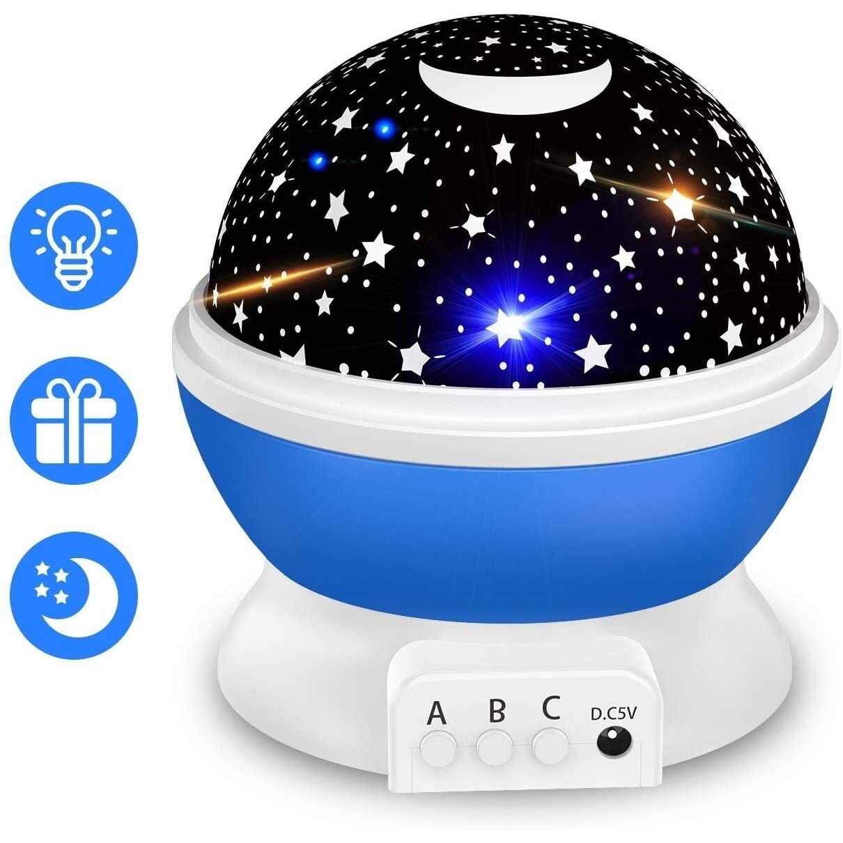 SKUSHOPS Star Light Kid Sleep Night Sky LED USB Romantic Starry Projector Cosmos Lamp