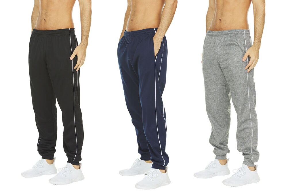 Men&#x27;s Tech Fleece Joggers Dry Fit 3 Pack