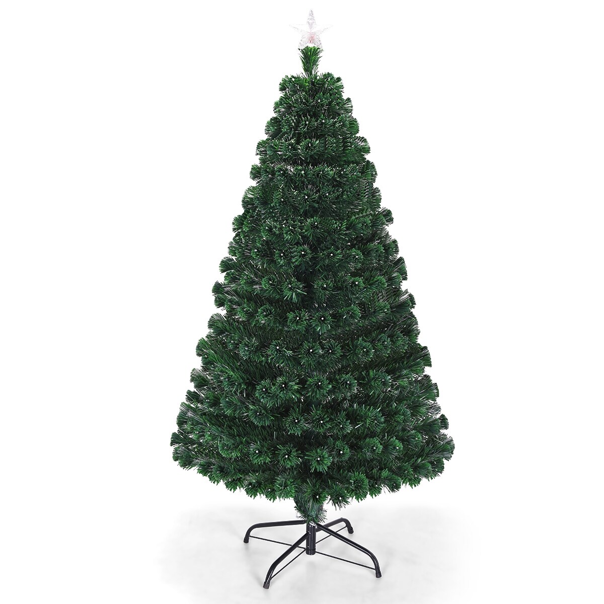 Multi-color Artificial Christmas Tree with LED Light and Metal Stand